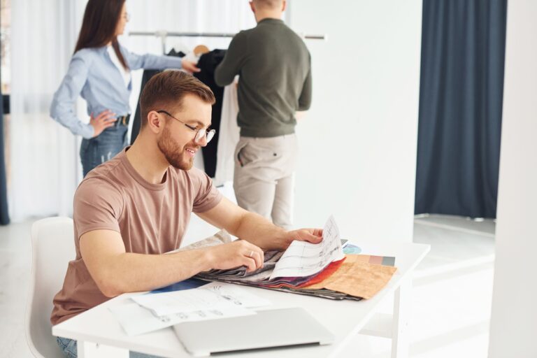 Employee examining his paycheck