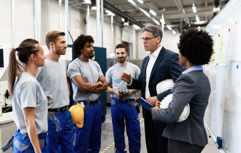 Manager discussing workplace discrimination in California