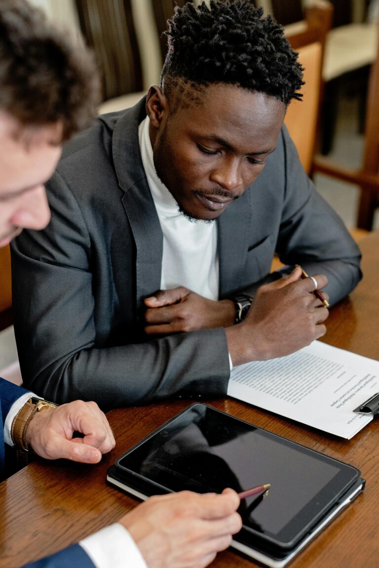 Employee reviewing a California Severance Agreement